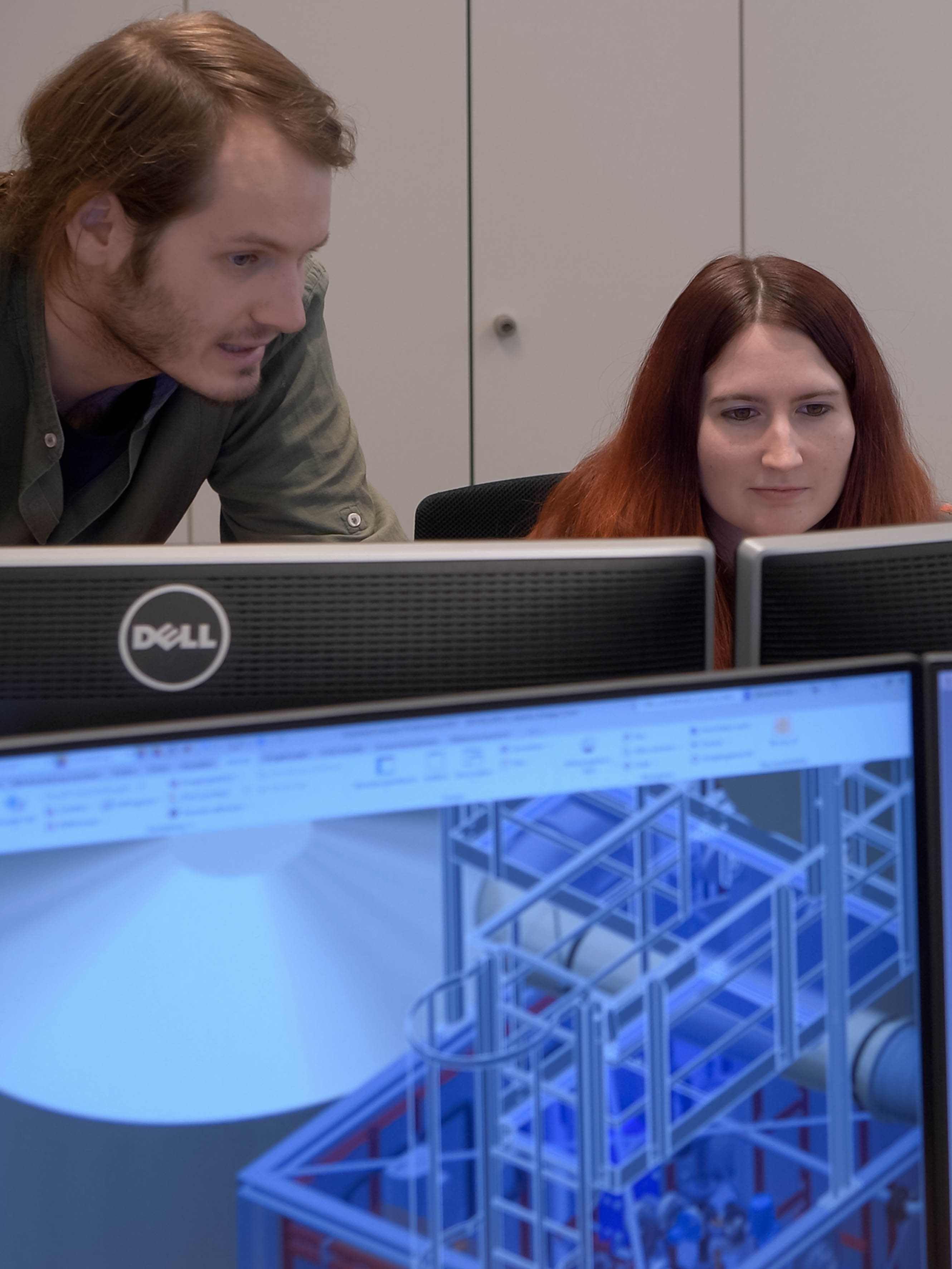CAD designers doing planning work